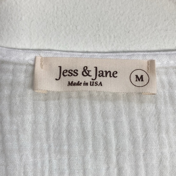 Jess & Jane Gauzy Cotton Top Boxy Medium - Picture 3 of 10
